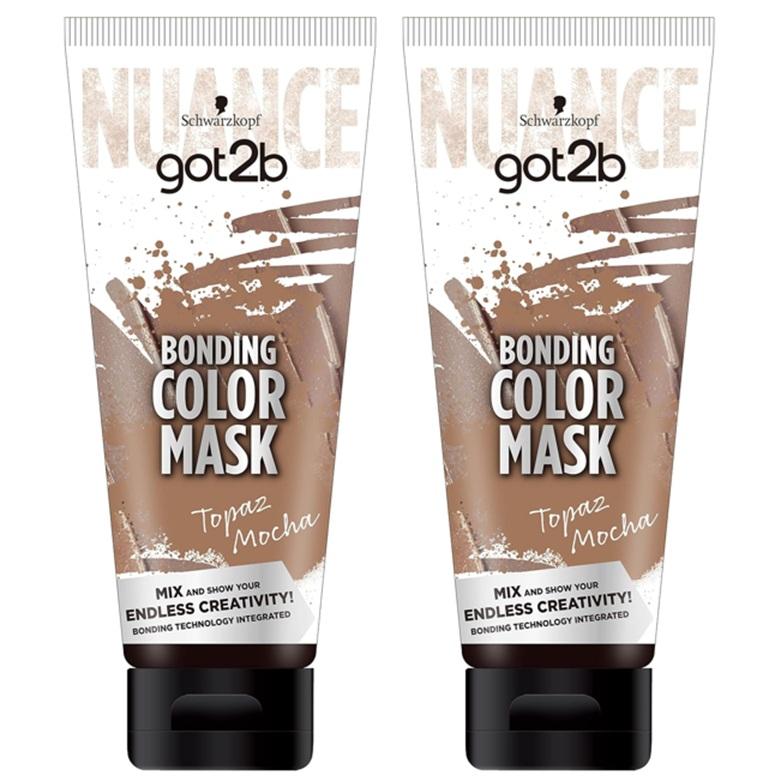 got2b ヘアカラー ボンディング カラーマスク トパーズモカ 2個