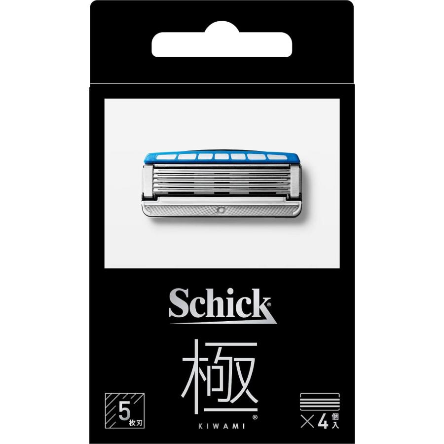 schick（シック） 髭剃り カミソリ 極 KIWAMI 5枚刃 替刃 4コ入