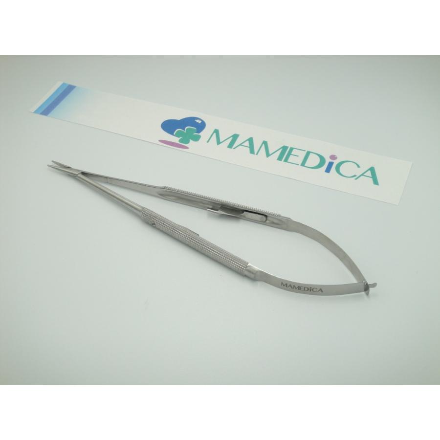 マイクロ持針器：ヤコブソン持針器 ラウンドハンドル 直 TCダスト 18.0cm 