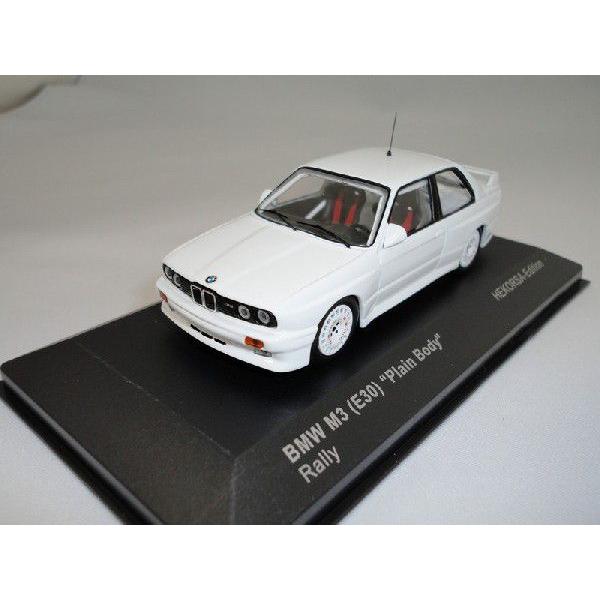 BMW M3 (E30) "Plain Body" Rally WHITE 1/43 ixo｜mameguruma