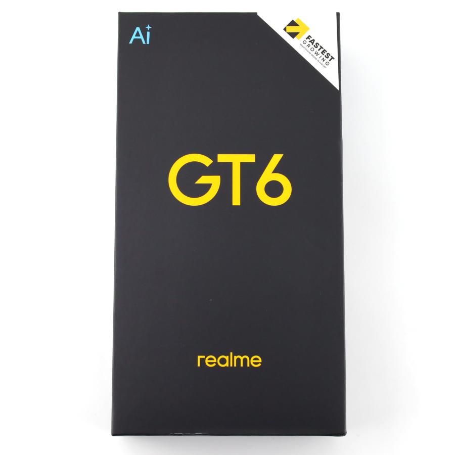 A-ランク realme GT 6 8/256GB FluidSilver RMX3851 グローバル版【90 