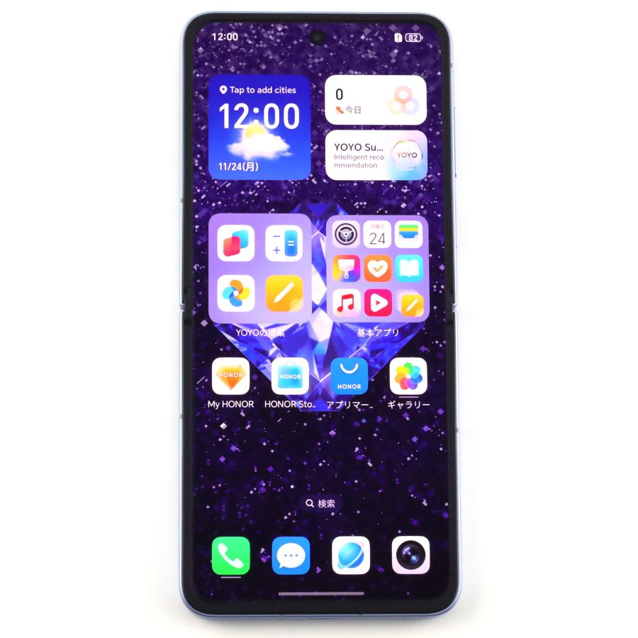 Aランク HONOR Magic V Flip2 高定款 Prof.JimmyChoo 16GB/1TB Blue CLE-AN00 中国版【30日保証】の画像