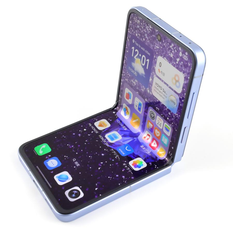 Aランク HONOR Magic V Flip2 高定款 Prof.JimmyChoo 16GB/1TB Blue CLE-AN00 中国版【30日保証】の画像