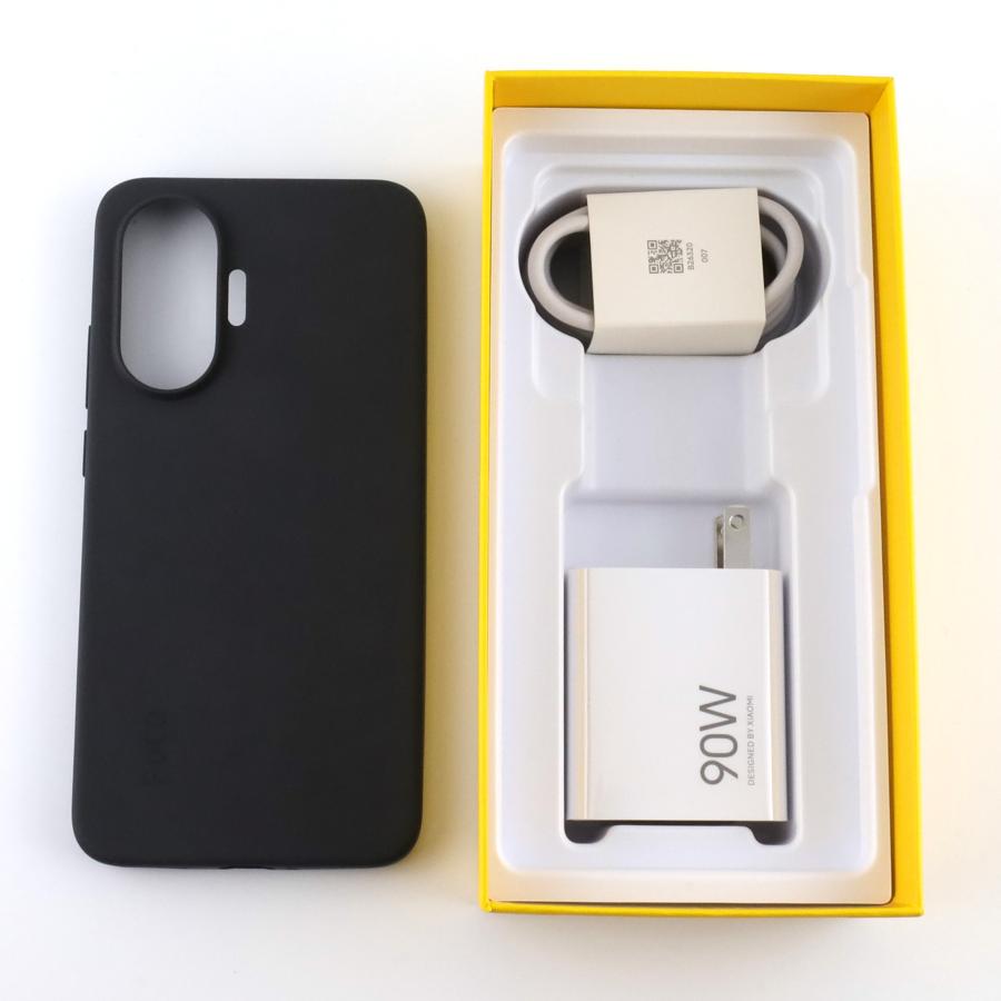 POCO F7 本体 ブラック（12+256） 付属品完付 Aランク POCO F7 12/256GB Silver 25053PC47G 国内版【90日保証