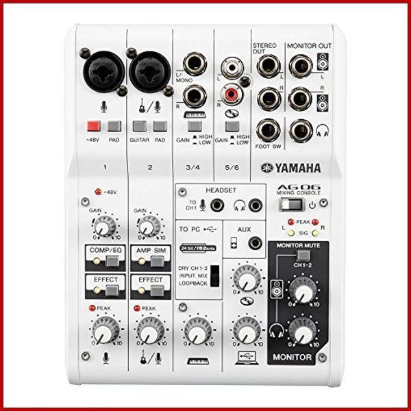 新作モデル ヤマハ Yamaha ウェブキャスティングミキサー オーディオインターフェース 6チャンネル Ag06 インターネット配信に便利な機能付き 音楽制作ア 独創的 Orientalweavers Com