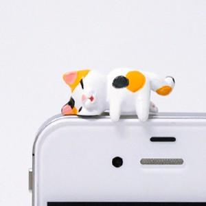 ミケ猫 ほっぺぷにイヤホンジャック Hoppe Iya Mike まめまめ工房秘密基地 通販 Yahoo ショッピング