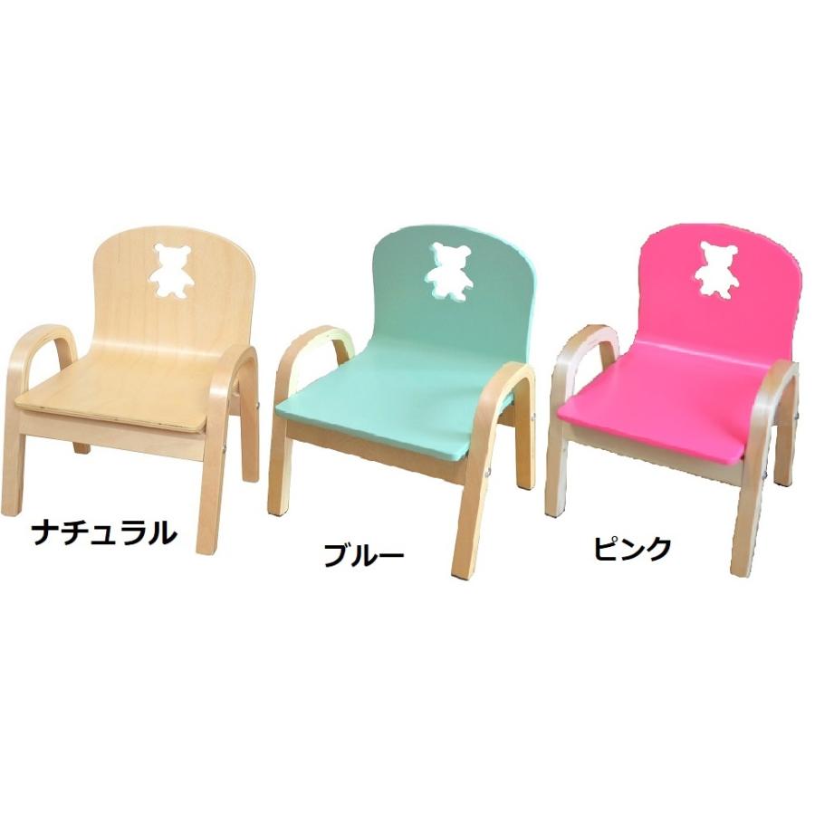 組立済・セット売り」サイズ大き目な子供用木製テーブルクマ1台と木製