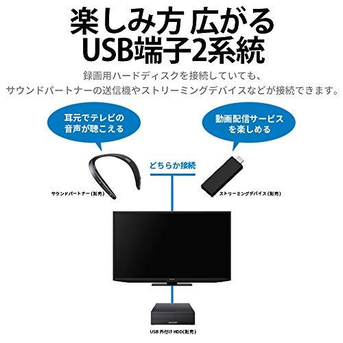 シャープ 19V型 液晶 テレビ AQUOS 2T-C19DE-W ハイビジョン 外付けHDD裏番組録画対応 2021年モデル ホワイト ホワイト 2T C19DE