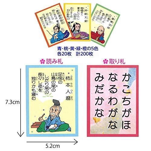 五色百人一首クラスセット(生徒20名用) 
