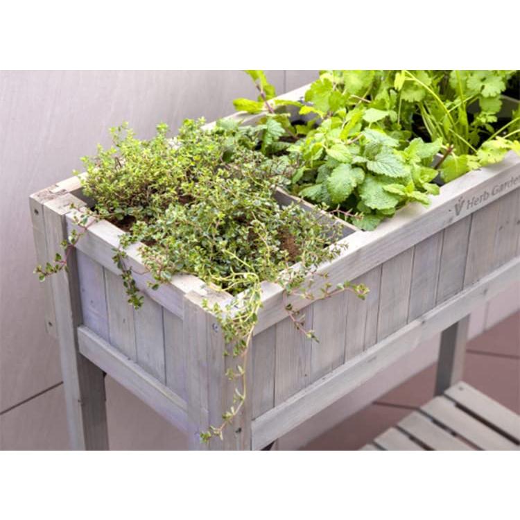 タカショー(Takasho) プランター レイズドベッド ハーブプランター スリム グレイウォッシュ WK-08FG グレイウォッシュ ハーブプランター スリム WK 08FG