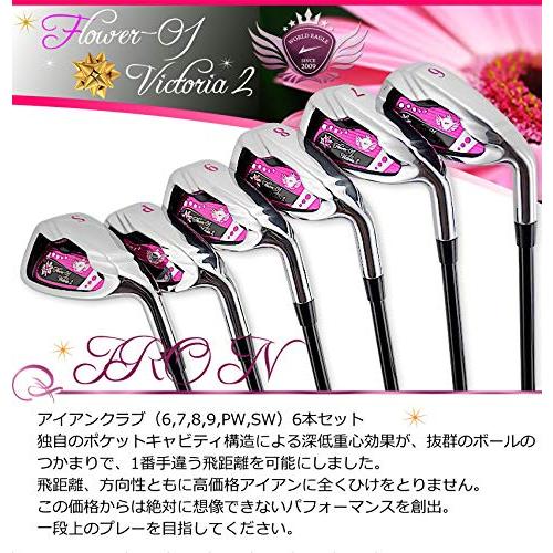 【アウトレット品/保障なし】ワールドイーグル FL-01V2 レディース ゴルフ クラブ フルセット 右用/ブラックベリーカラー 