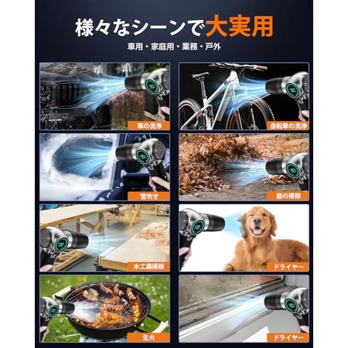 ブロワー 強力 洗車 Semtyait新登場【プロ監修・2600g超強推力・245m/s