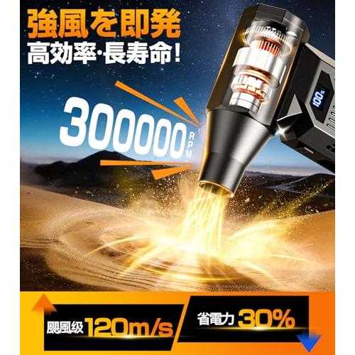 エアダスター 電動エアダスター 最強力ブロワー【超強力暴風・ 吹く