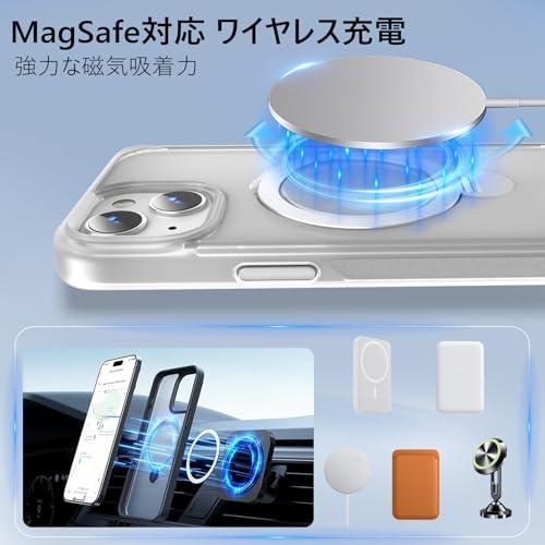 【2024新開発・定点360度回転スタンド】KWATUNG iphone 15 用 ケース MagSafe対応 ワイヤレス充電対応 アイフォン1 |  | 02