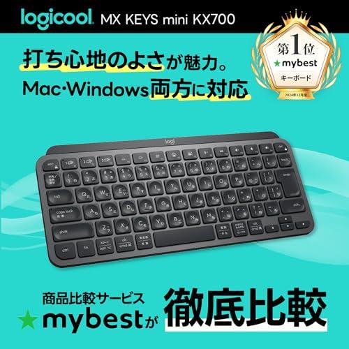 ロジクール MX KEYS mini KX700PG ミニマリスト ワイヤレス イルミネ