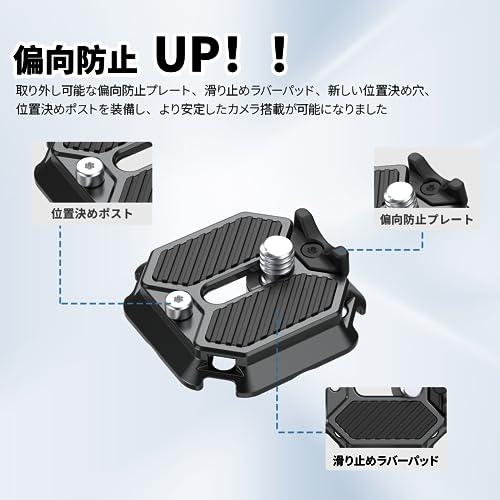 ULANZI F38回転ズレ防止プレート クイックリリースプレート アルカ