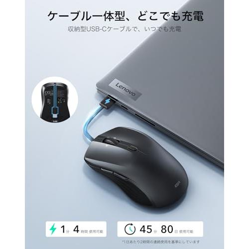 ESR MagMouse ワイヤレスマウス 静音 即戦マウス 持ち運び ノート