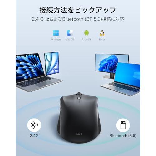 ESR MagMouse ワイヤレスマウス 静音 即戦マウス 持ち運び ノート