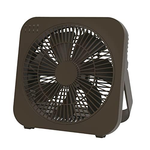 トップランド 卓上扇風機 デスクファン どこでもFAN DCモーター搭載 ボックスタイプ 2電源対応 (AC/USB) 「 スマホの充電も