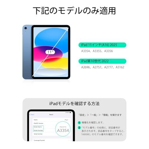 ESR Shift iPad 第11世代(A16 2025)/第10世代用キーボード付きケース
