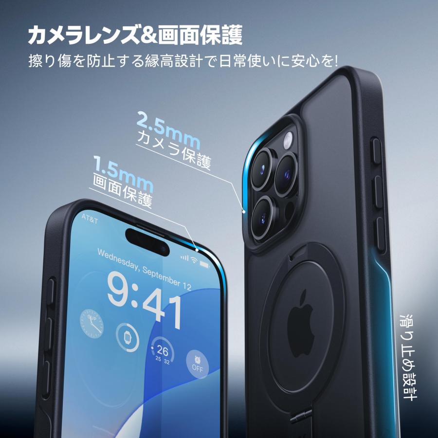 2024必見！4in1多機能満載】CASEKOO iPhone16 Pro 用 ケース 米軍MIL