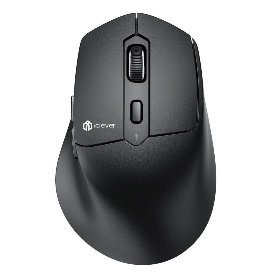 iClever ワイヤレスマウス 無線マウス Bluetooth 2.4Ghz(レシーバー付属) Jiggler デュアルモード TypeC