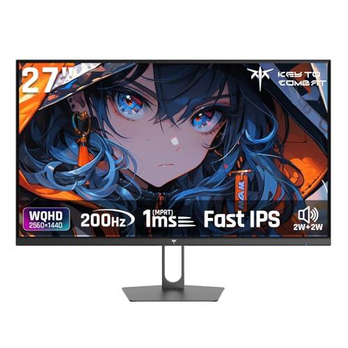 KTC 27インチゲーミングモニター WQHD (2560x1440) Fast IPS 200Hz