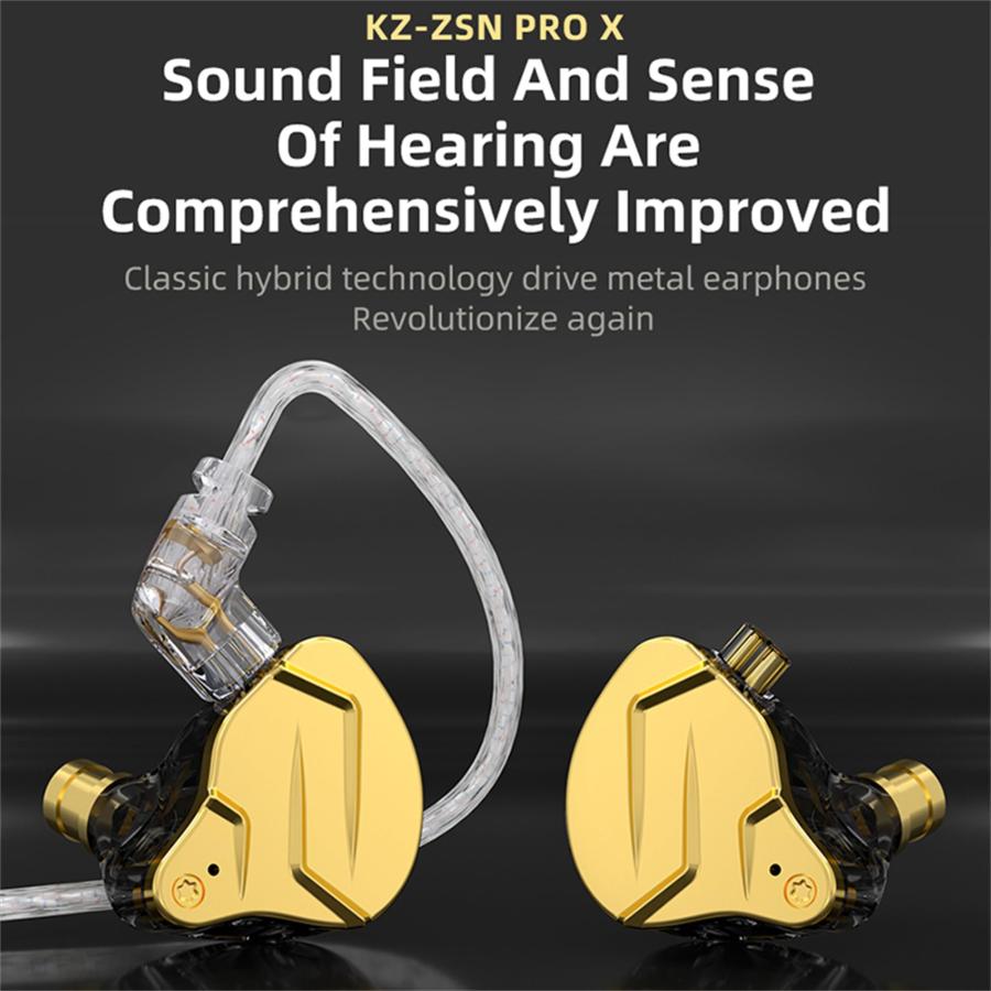 KZ ZSN Pro X IEM インイヤーバズモニター HiFi 有線イヤホン KZ ZSN Pro X IEM インイヤーバズモニター HiFi 有線イヤホン