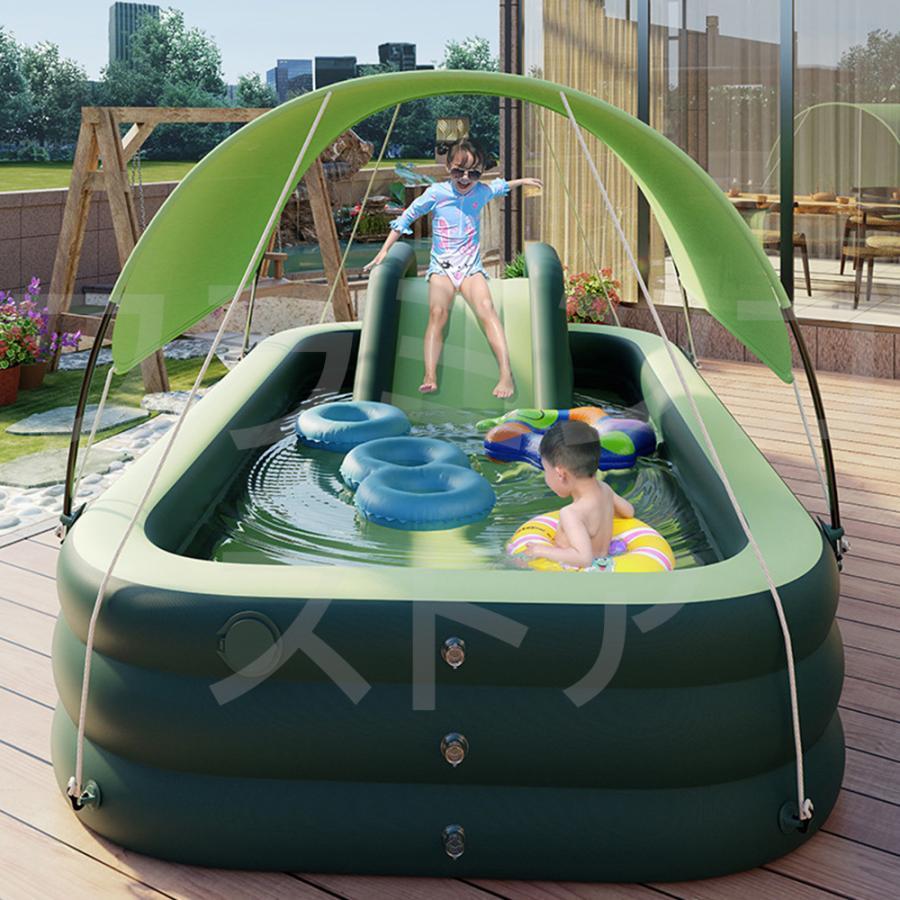 プール 大型 家庭用 2022 浮かない滑り台 内蔵電動ポンプ 屋根付き シェード アップグレード 更新 ビニールプール 水遊び 防暑策 スライダー 長方形 折り畳み プール 大型 家庭用 浮かない滑り台 内蔵電動ポンプ 屋根付き シェード アップグレード 更新 ビニールプール 水遊び 防暑策 スライダー 長方形 折り畳み