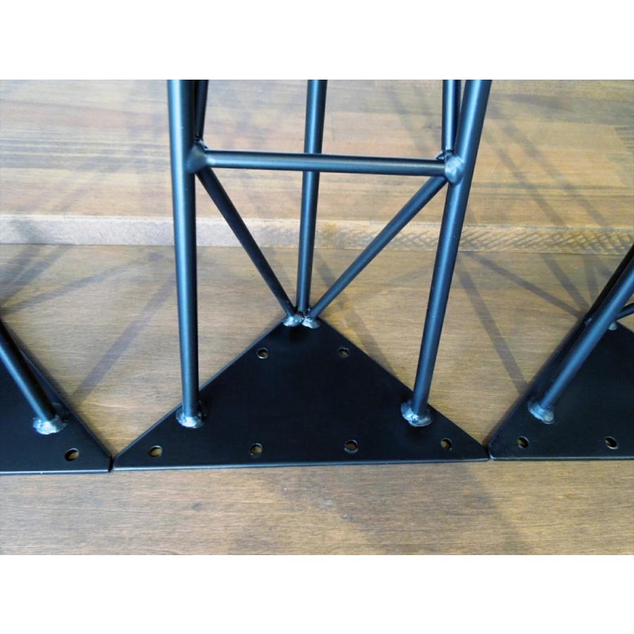 マメてりあ アイアンレッグ トライアングル 鉄脚 DIY テーブル脚 4本