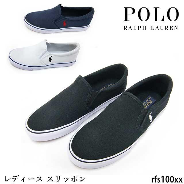 ポロラルフローレン レディース スリッポン Polo Ralph Lauren Rfs Rfs Rfs キャンバス ブラック ネイビー ホワイト Rfs100xx まめぞう 通販 Yahoo ショッピング