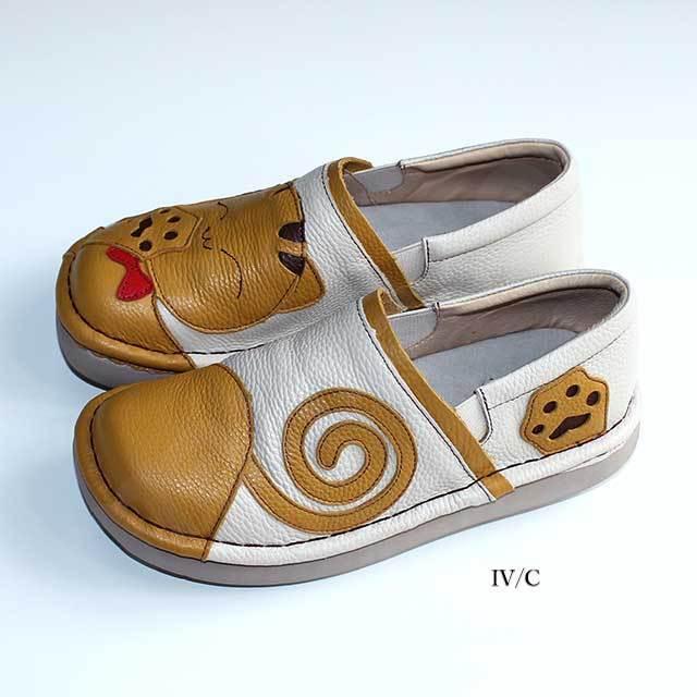 【未使用】エスタシオン　Estacion 革靴　ベージュ tge418-1.jpg