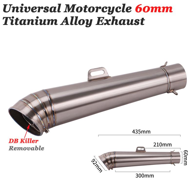 チタンマフラー スリップオン 60.5mm 60.5Φ サイレンサー 汎用 チタンマフラー スリップオン 60.5mm 60.5Φ サイレンサー 汎用