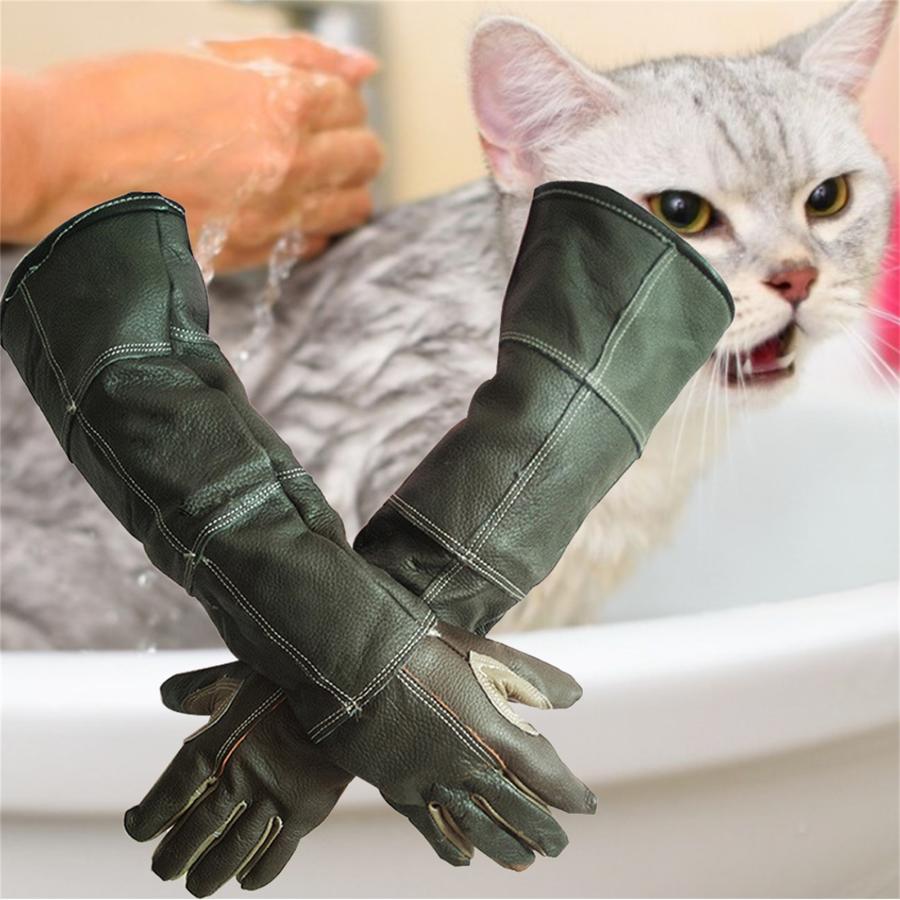 犬 猫 噛み付き保護手袋 安全 動物 鷹匠 しつけ 訓練 高温耐性