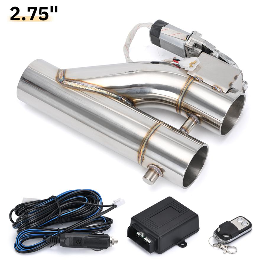 76mm マフラー可変電動バルブ 同時に開閉 音量調整 バイパス 76mm マフラー可変電動バルブ 同時に開閉 音量調整 バイパス