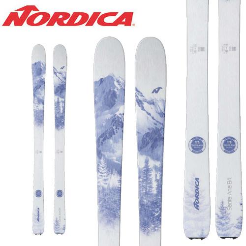 スキー板 ノルディカ 21-22 NORDICA レディース サンタアナ84 SANTA ANA 84 (板のみ) [旧モデルスキー]