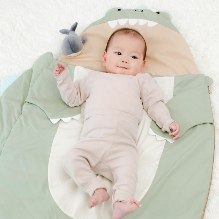 スリーピングバッグ ベビー用 寝袋 おくるみ ベビー布団 中綿 赤ちゃん スリーパー お昼寝マット_6
