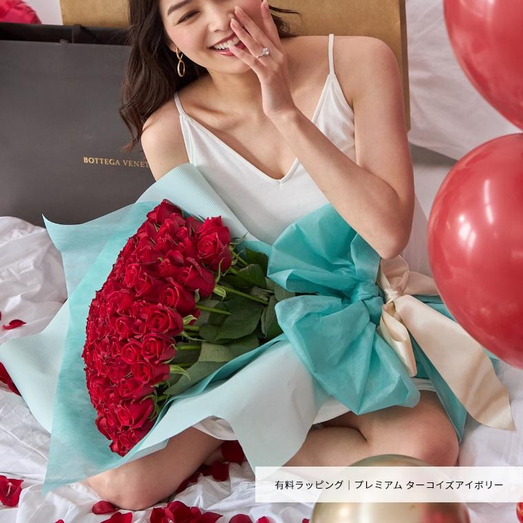 バラの花束◇108本◇プロポーズや誕生日ギフトに贈るプラチナ