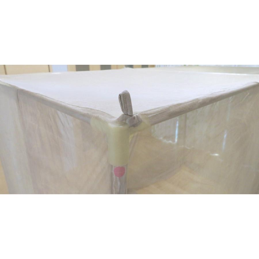 新作マット・カーペット mamodenpa 電磁波シールドメッシュベッド蚊帳 ＜ダブルベッド：150幅×200長さ×195cm高さ＞ パイプフレーム＆天井吊りフック付き【EMC-508BDS】 【WSO3667875381】(130900円)