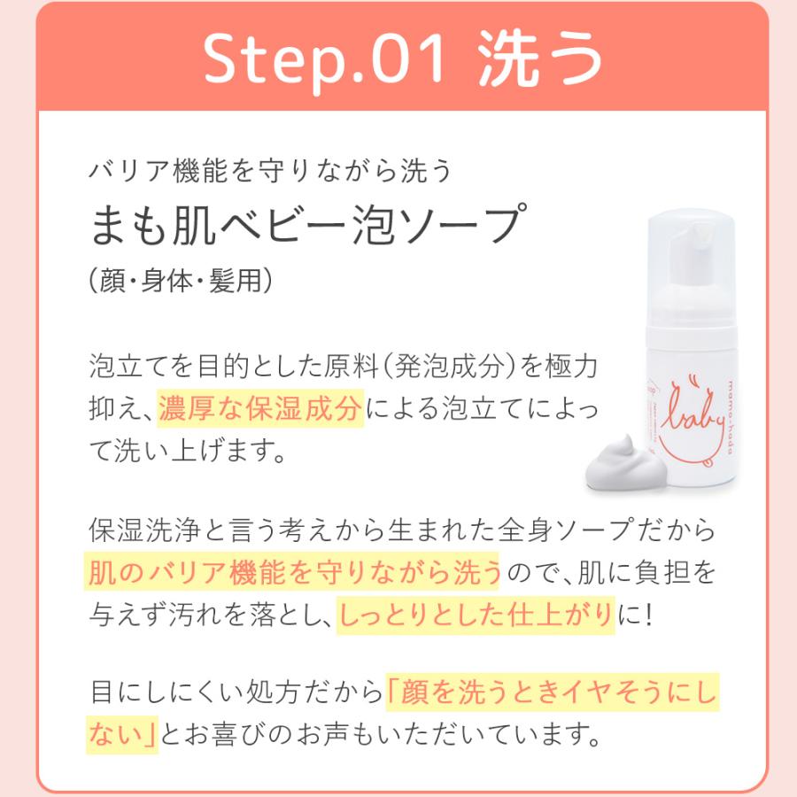 まも肌 ベビー泡ソープ ＆ 保湿クリーム トライアルセット お試し