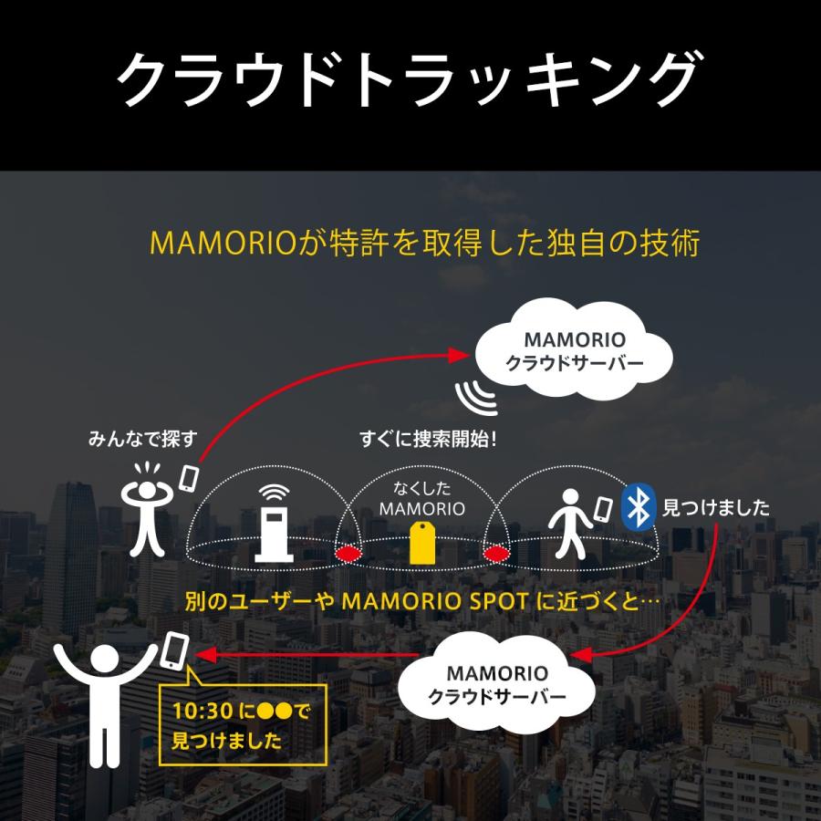 MAMORIO スマートタグ 世界最小クラスの紛失防止タグ MAMORIO第三世代 カバン バック 鍵 財布 紛失防止 落し物防止 忘れ物防止 送料無料｜mamorio｜07