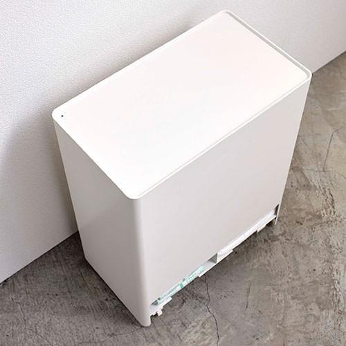 山崎実業 シニア＆ベビー オムツストッカー タワー ホワイト／ブラック