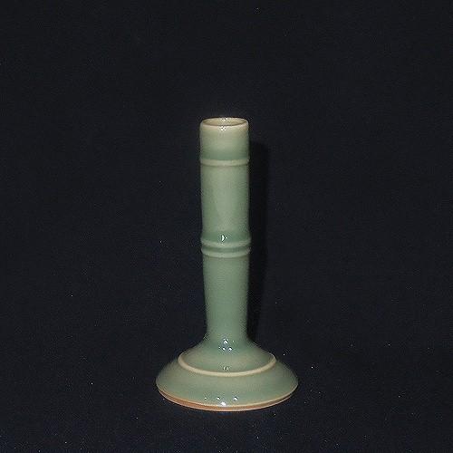 置物 花瓶 王地山陶器所 青磁胴紐筆立(小)/青磁器 筆立て OJI-O-004