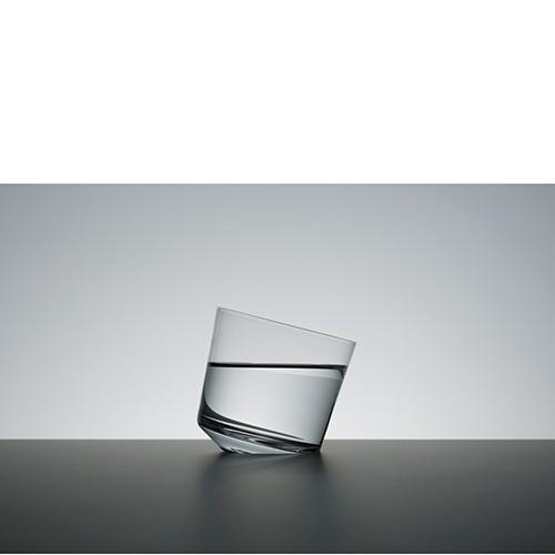 タンブラーグラス 木村硝子店×コラボ SLANT GLASS (黒箱) 6846の画像