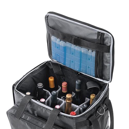 クーラーバッグ  ボトルフライヤー XJ903BK ワイン 日本酒 保冷バッグ クーラーバッグ 試飲会 イベント アウトドア バーベキュー レストラン ビストロ 飲食店の画像