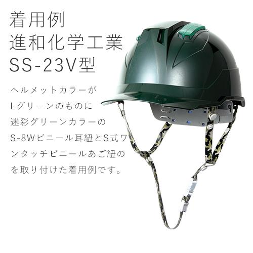 払い下げ ミリタリーヘルメット Sサイズ グレー アゴ紐 インナーパッドセット 交換用】 ヘルメット内装品 SC－1 F－Ⅱ 耳紐 | 【ミドリ安全
