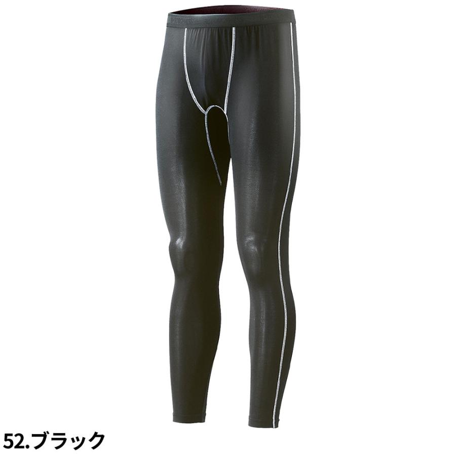 おたふく手袋 夏用インナー ロングパンツ 冷感 スパッツ 前閉じ メンズ