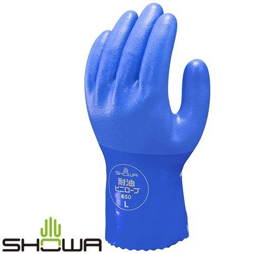 ショーワ手袋　ビニローブ　炊事用ゴム手袋　ビニール手袋 塩ビ手袋 SHOWA ショーワグローブ 耐油ビニローブ [10双入] No.650