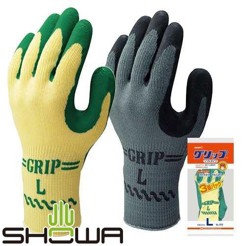 背抜き手袋 SHOWA ショーワグローブ グリップ(ソフトタイプ)3P 3双入×5