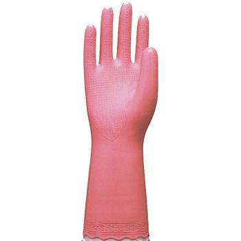 塩ビ手袋　オカモト　ビルパール厚手(箱入)　ビニール手袋　OR-001　[60双入]　裏毛あり